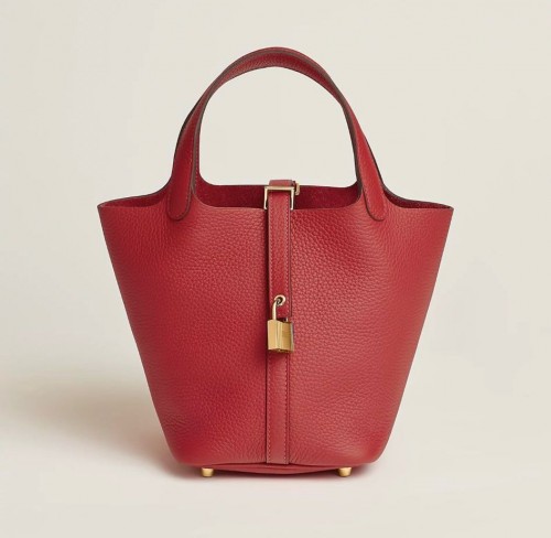 Hermes Picotin 18 Vermillion 金扣