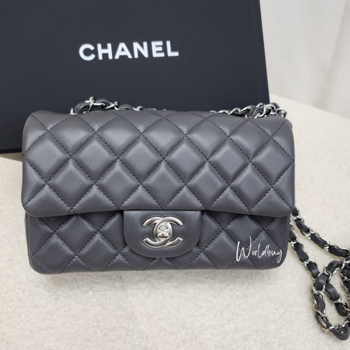 Chanel Mini CF20 高級灰 