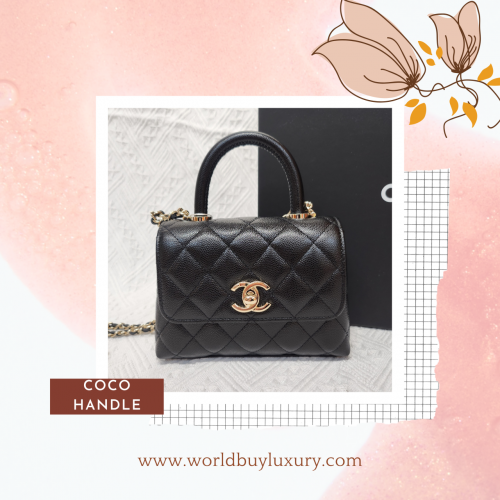 Chanel Coco Handle Mini 黑色金扣