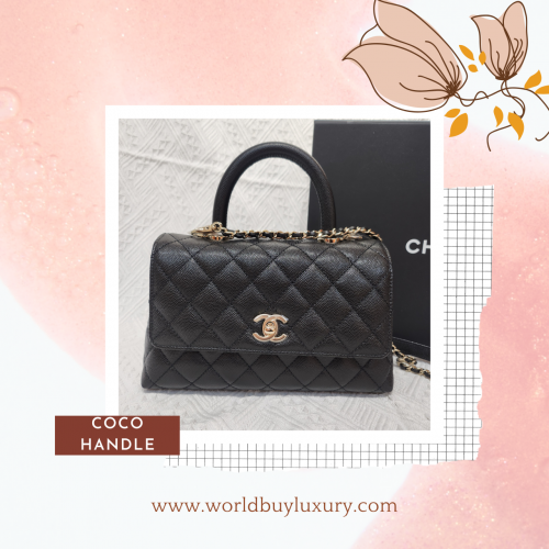 Chanel Coco Handle Small 黑色金扣