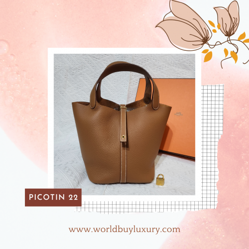Hermes Picotin 22 金色金扣